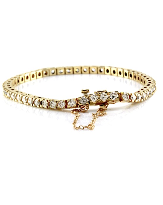 Diamond Tennis Bracelet in 14K Yellow Gold